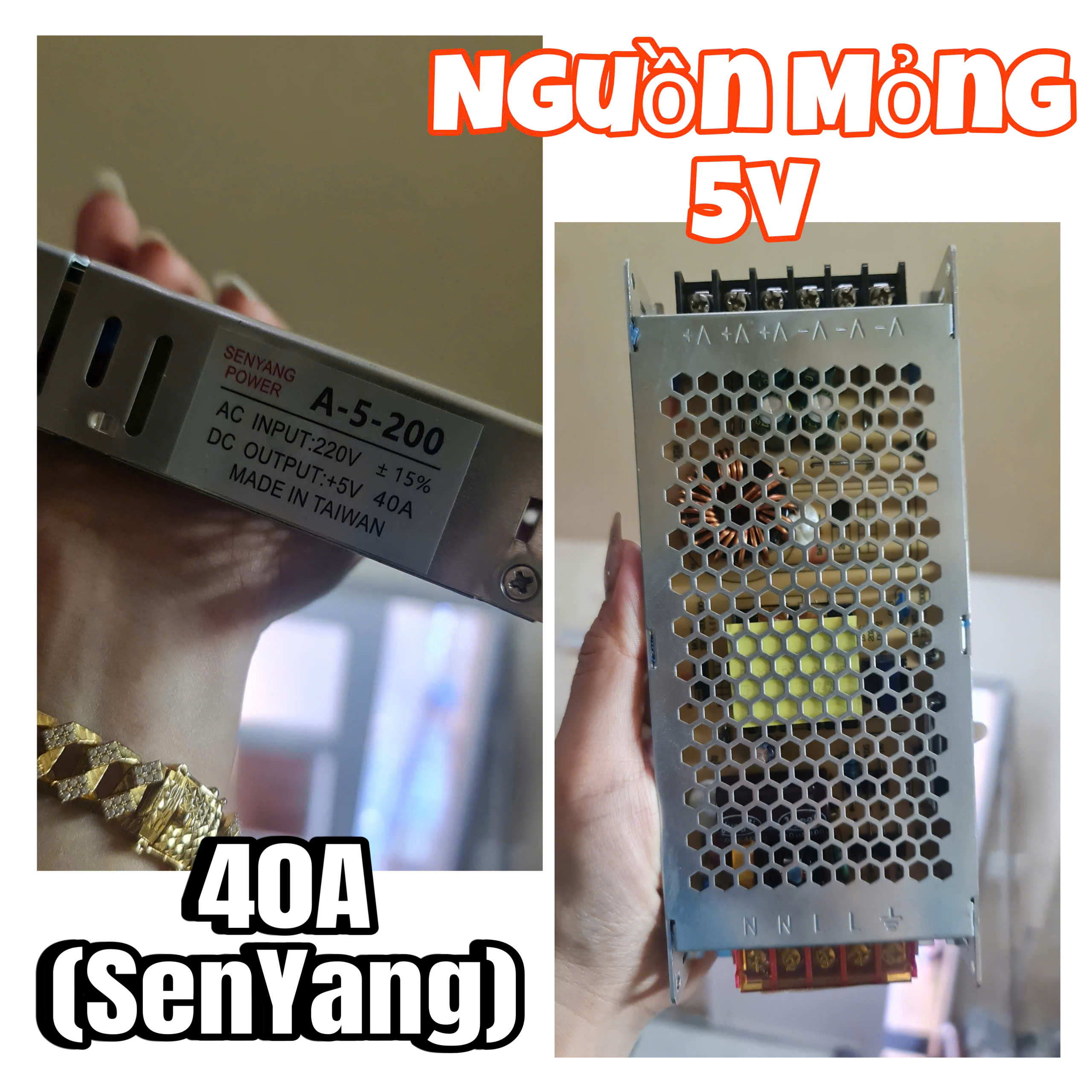 nguồn mỏng 5v 40a senyang